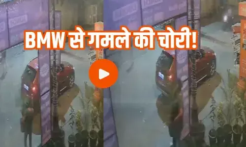 Noida Ka Video: BMW की सवारी करने वाली मैडम दुकान से गमले उठा ले गईं, हो रही थू-थू