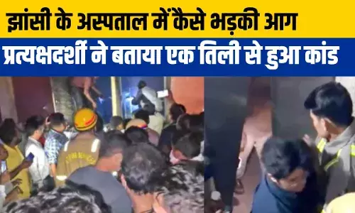 Jhansi Fire News: नर्स ने जलाई माचिस की तिली... झांसी के अस्पताल में आग भड़कने की इनसाइड स्टोरी Jhansi Fire News: नर्स ने जलाई माचिस की तिली... झांसी के अस्पताल में आग भड़कने की इनसाइड स्टोरी