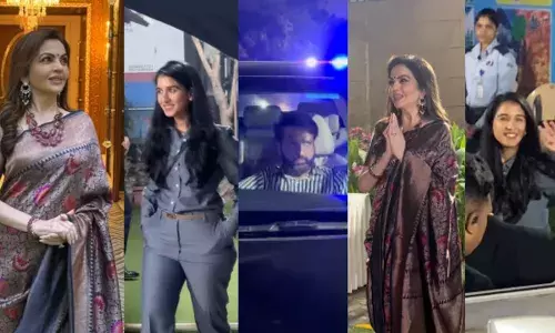 हैंडलूम साड़ी में आईं नीता अंबानी पर भारी पड़ी राधिका मर्चेंट की सादगी, दामाद जी भी दिखे कूल हैंडलूम साड़ी में आईं नीता अंबानी पर भारी पड़ी राधिका मर्चेंट की सादगी, दामाद जी भी दिखे कूल
