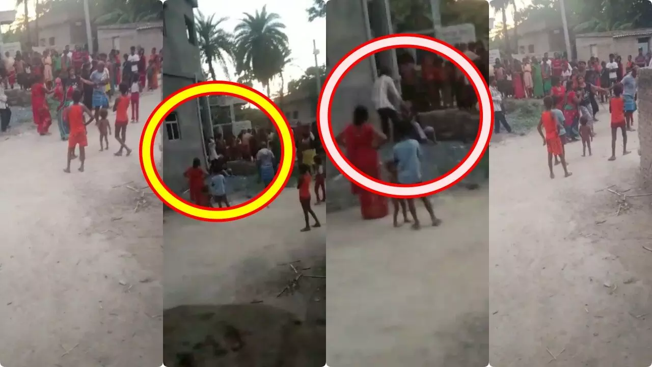 पश्चिम बंगाल की रहने वाली लड़की की बिहार में सरेआम पिटाई, दर्द से चीखती रही युवती और वह मारता रहा पश्चिम बंगाल की रहने वाली लड़की की बिहार में सरेआम पिटाई, दर्द से चीखती रही युवती और वह मारता रहा