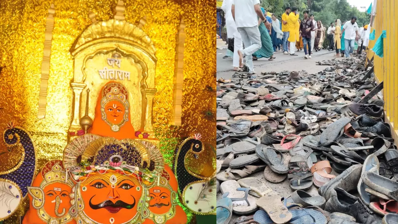 कपड़े, जूते-चप्पल छोड़ क्यों चले जाते हैं श्रद्धालु? जानें शनि नवग्रह मंदिर का रहस्य कपड़े, जूते-चप्पल छोड़ क्यों चले जाते हैं श्रद्धालु? जानें शनि नवग्रह मंदिर का रहस्य