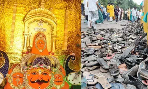 कपड़े, जूते-चप्पल छोड़ क्यों चले जाते हैं श्रद्धालु? जानें शनि नवग्रह मंदिर का रहस्य कपड़े, जूते-चप्पल छोड़ क्यों चले जाते हैं श्रद्धालु? जानें शनि नवग्रह मंदिर का रहस्य
